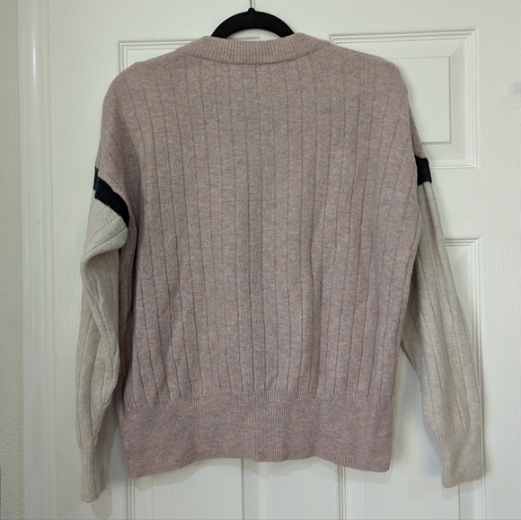 Madewell Striped Bowden Henley Sweater in Coziest Yarn | size: medium - Picture 3 of 4